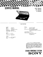 Sony PS-V901 - Service Manual 